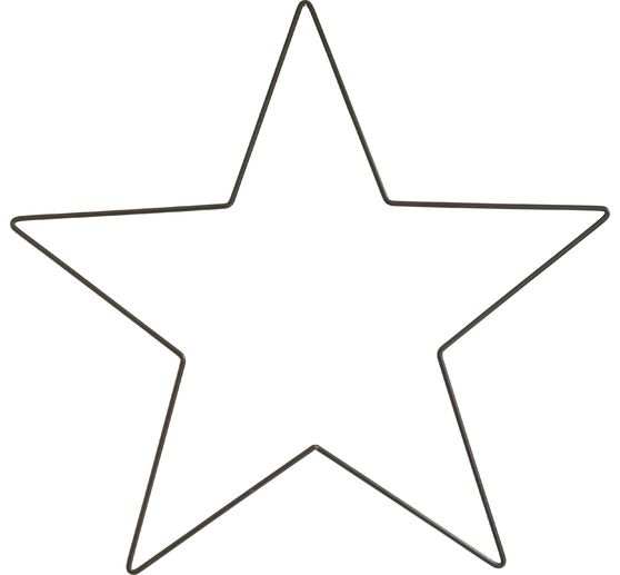 Metalowy pierścień "Star", czarny
