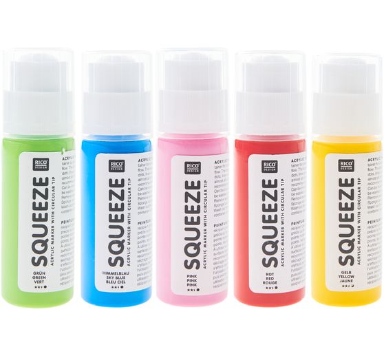 Rico Design Squeeze acrylic marker set
