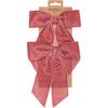 Decorative bows "Velvet", 2 pieces Pink
