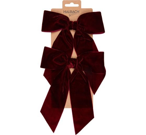Decorative bows "Velvet", 2 pieces