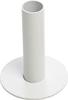 Metal candle holder for taper candles, White
