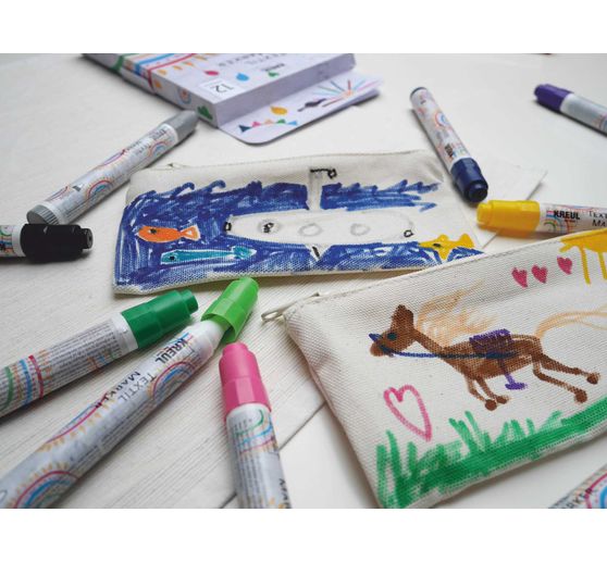 KREUL Textile Marker medium "Junior", set of 12