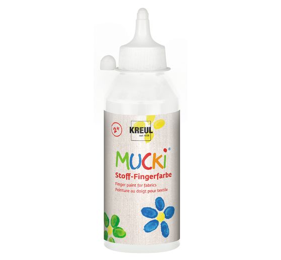 Farby do malowania palcami po tkaninach MUCKI, 250 ml