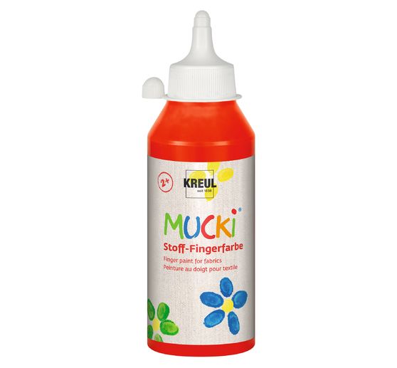 Farby do malowania palcami po tkaninach MUCKI, 250 ml
