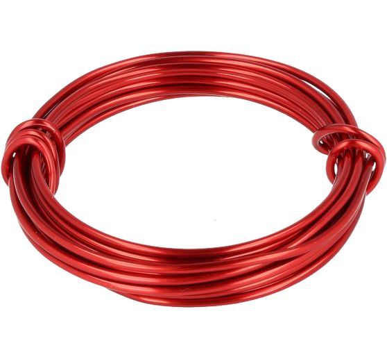 Drut aluminiowy dekoracyjny, 2 mm, długość 3 m