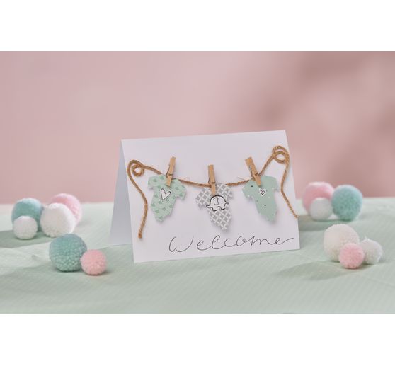 VBS Mini wooden clips "2 cm", 100 pieces