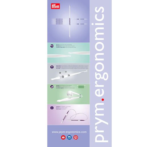 Prym Circular knitting needles "Ergonomics", 60 cm