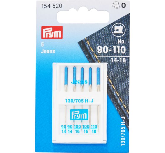 Prym Sewing machine needles 130/705 jeans 90-110