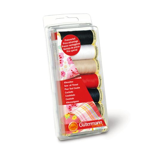 Zestaw nici szwalniczych Gütermann "Uniwersalne nici szwalnicze", 7 x 100 m