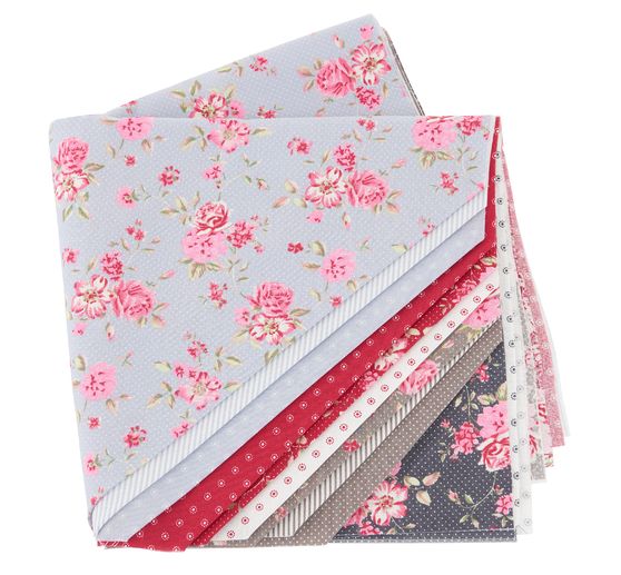fabric package "Rosenborg", 12 fabrics à 48 x 48 cm
