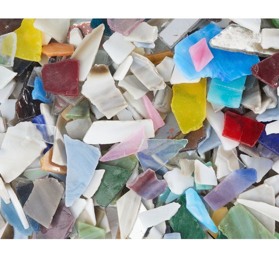 Tłuczona mozaika szklana, 2 kg, grubość ok. 3 mm
