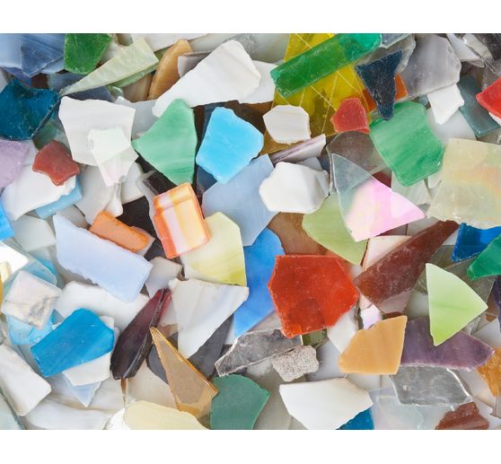 Tłuczona mozaika szklana, 2 kg, grubość ok. 3 mm