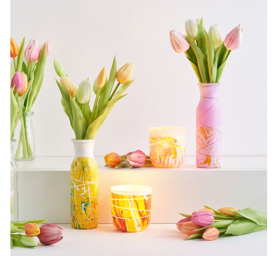 Pęczek tulipan&oacute;w z 3 kwiatami i 2 pąkami