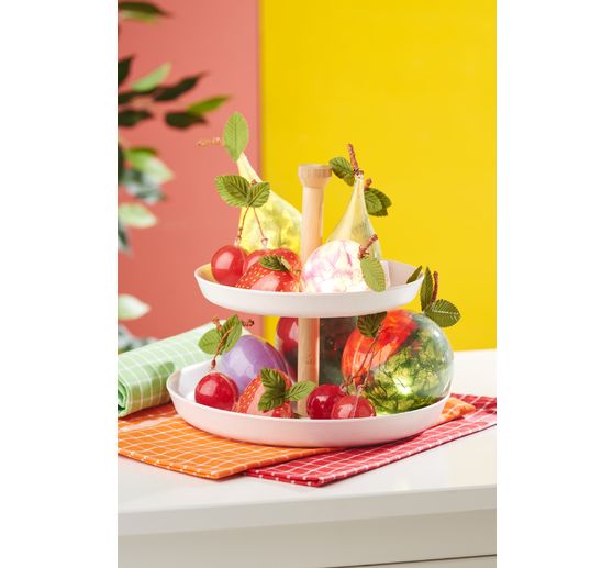 Acrylic form "Heart", 6 cm, 6 pcs.