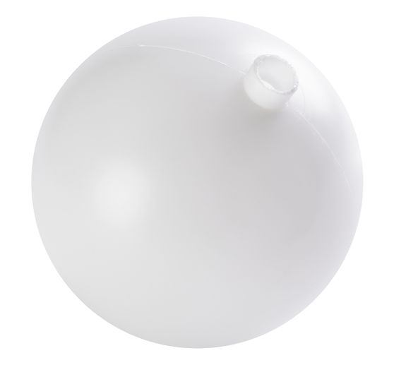 Plastic ball with socket, white