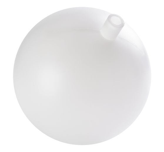 Plastic ball with socket, white