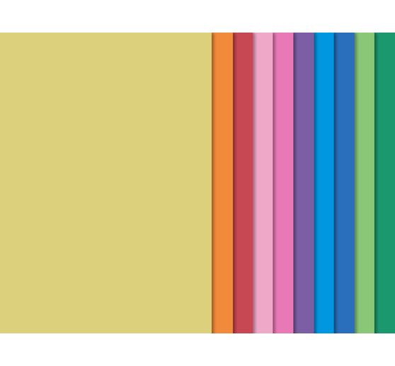 VBS Foam rubber set "Trendy", 10 colours, 2 mm