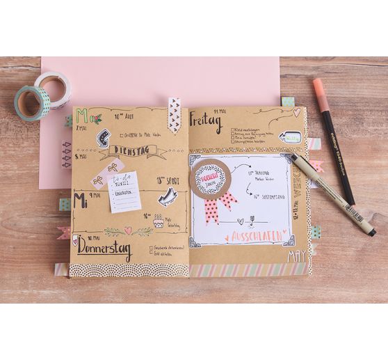 Szablon Bullet Journal "Alfabet"