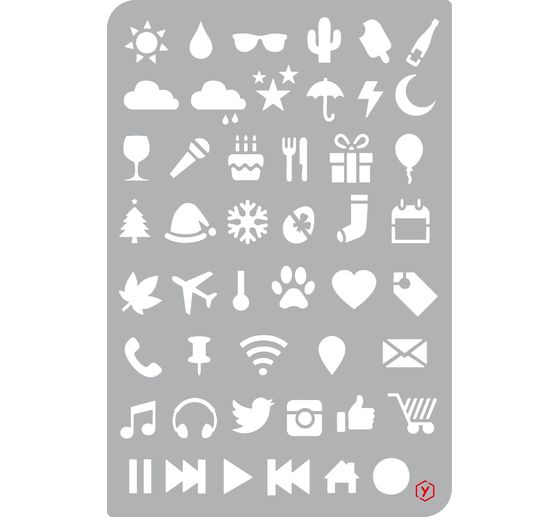 Szablon Bullet Journal "Ikony"