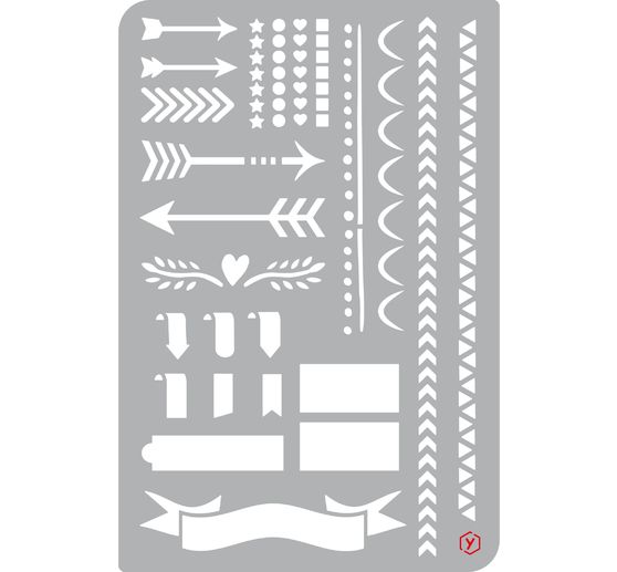 Szablon Bullet Journal "Strzałki i lamówki"