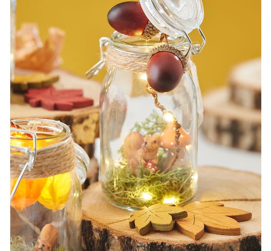 VBS Wooden toadstools, 6 pieces