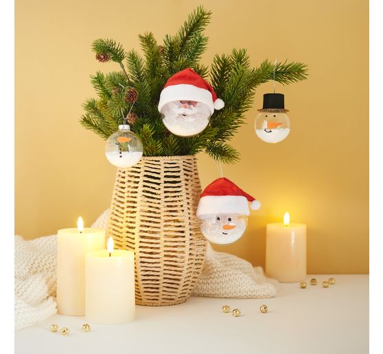 VBS Christmas caps for 8 cm head diameter, 6 pieces