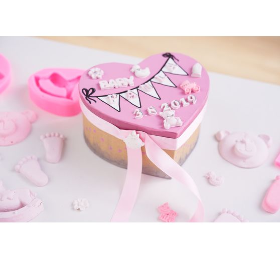 Pudełka tekturowe VBS "Serce", zestaw 3 sztuk