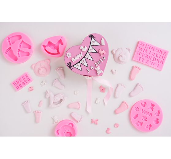 Pudełka tekturowe VBS "Serce", zestaw 3 sztuk