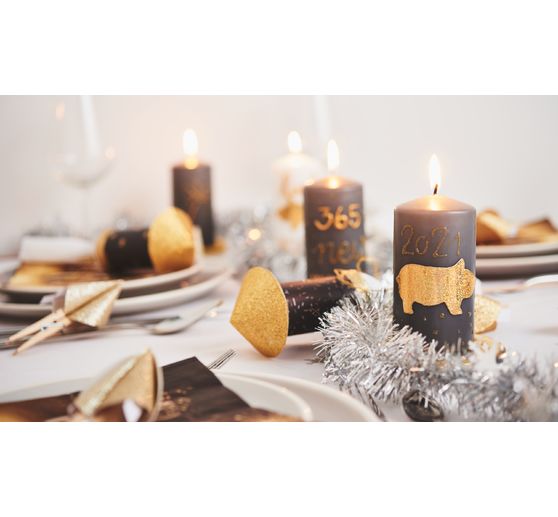 Pillar candle flat head 120/60mm