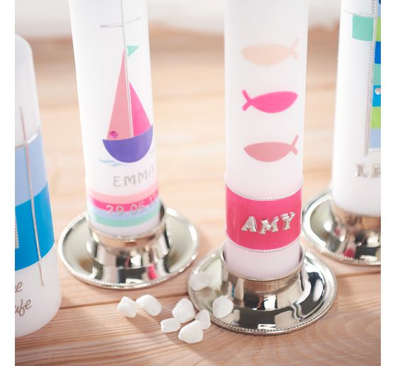 Dekoracyjne tabliczki woskowe "Pastelowe kolory", 10 x 10 cm