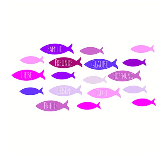 Wax motif "Swarm of fish"