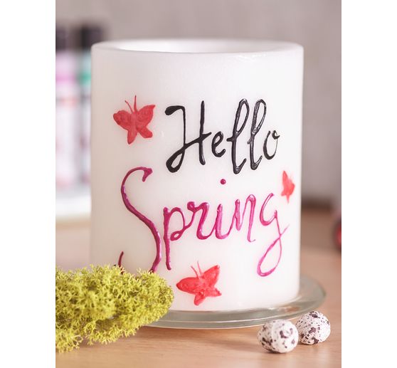 VBS Candles glass coaster, 3 pieces, Ø 13 cm