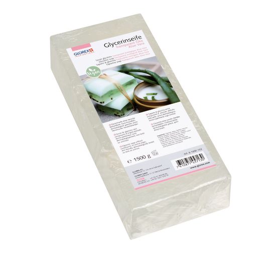 Glicerynowe ekologiczne mydło odlewnicze "Aloe Vera", przezroczyste