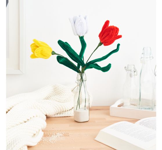 Drut chenille firmy VBS, 10 sztuk