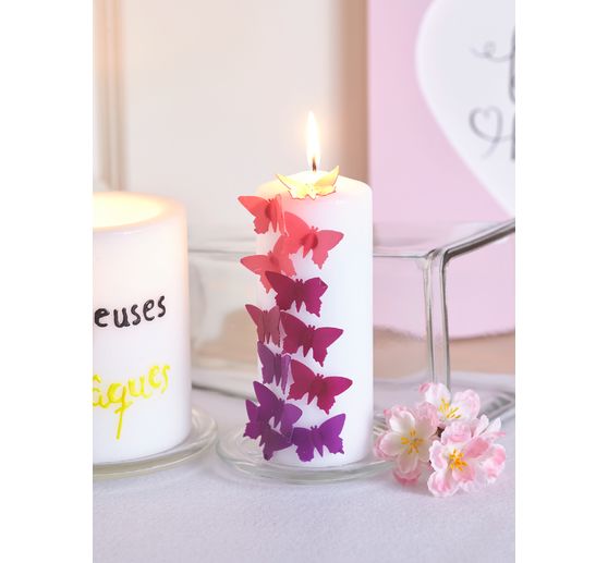 VBS Candles glass coaster, 5 pieces, Ø 10 cm