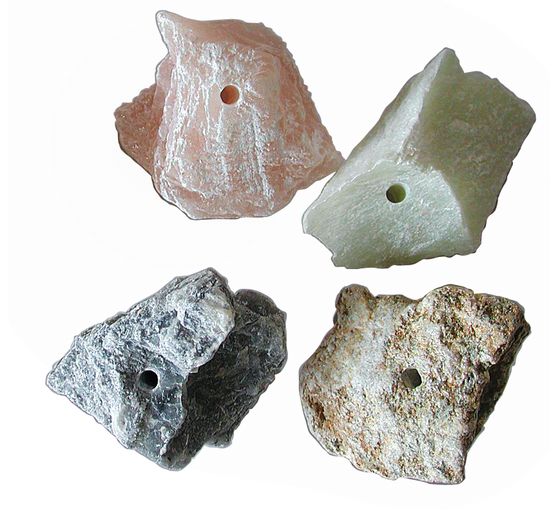 Kamienie amuletu ze steatytu, 4 szt.