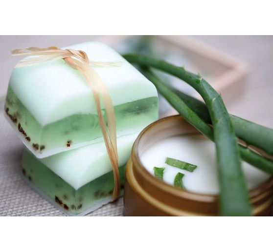 Glycerine Eco-cast Soap "Aloe Vera", opaque