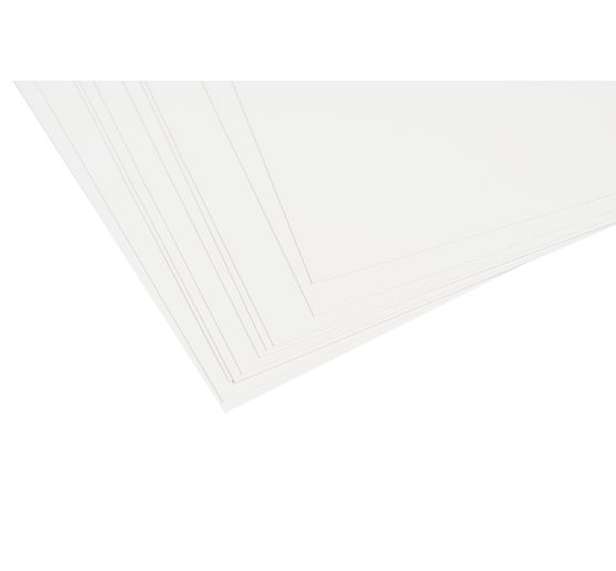 Encaustic paint cards, white, DIN A5