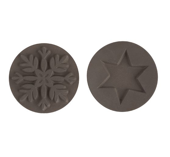 Wkładka reliefowa "Płatek śniegu + gwiazda"
