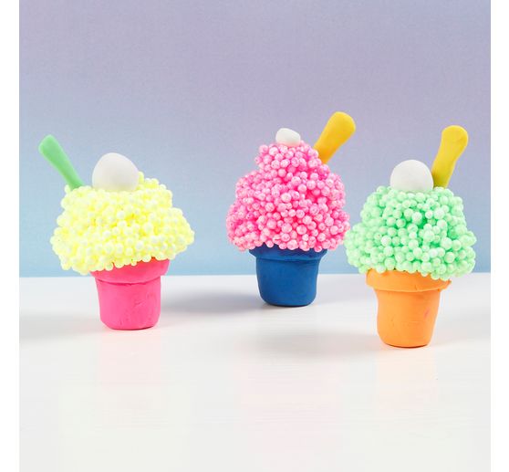 Miękka pianka, różne kolory, 6 x 10 g