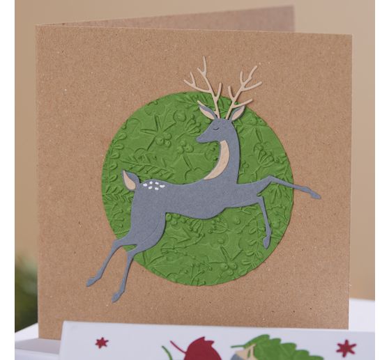 Podwójne karty z kopertami "Papier pakowy", 12,5 x 12,5 cm, 50 szt.