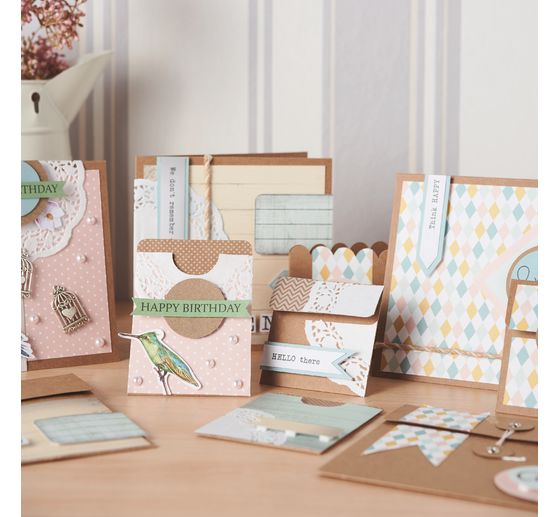 Karty i koperty VBS "Vintage Mega-Set"