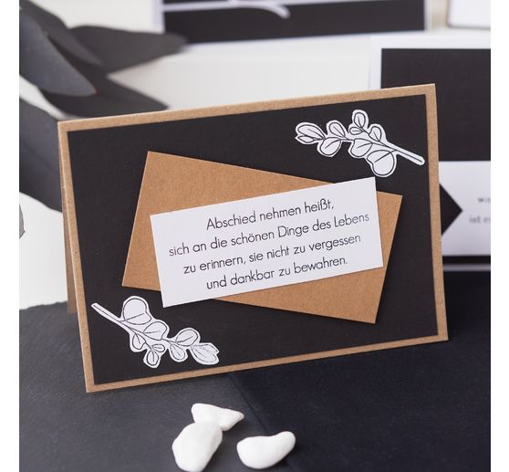 double cards with envelopes "Kraft paper", DIN A6, 50 pieces