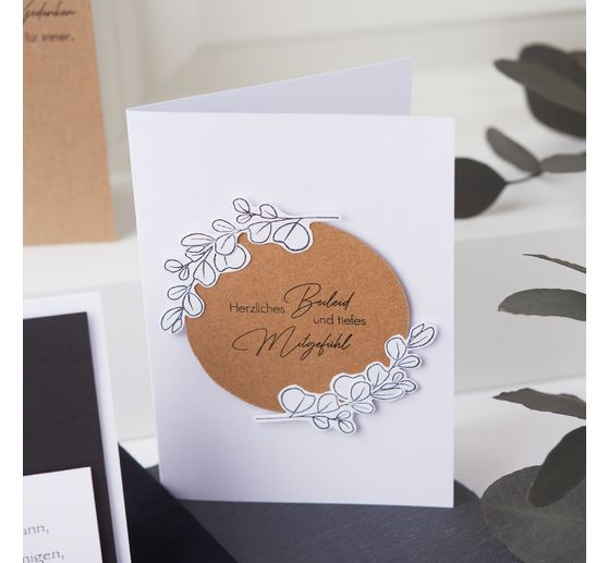 Podwójne karty z kopertami "DIN A6", 50 sztuk