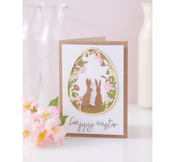 double cards with envelopes "Kraft paper", DIN A6, 50 pieces