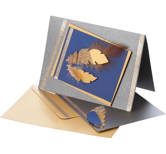 Podwójne karty z masy perłowej "Terra", 5 sztuk