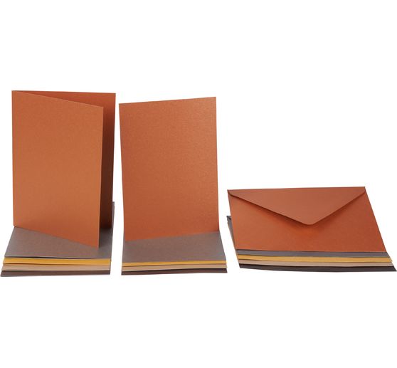 Podwójne karty z masy perłowej "Terra", 5 sztuk