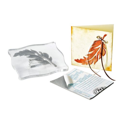 Mounting material for stamp rubbers