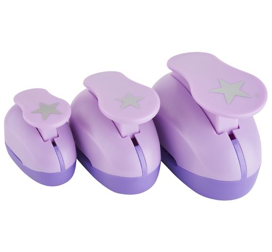 Dziurkacz z motywem VBS "Gwiazdy", zestaw dziurkaczy z motywem, 3 szt.