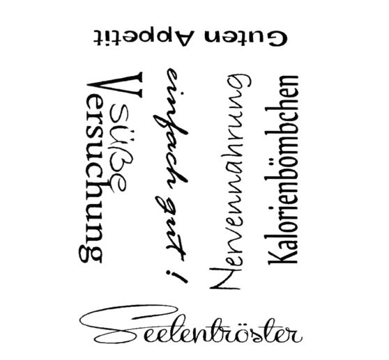 Clear Stamp Set "Guten Appetit"